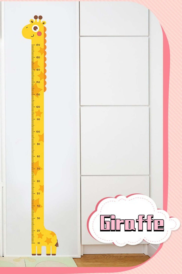 Unicorn Giraffe Dinosaur Baby Height Growth Chart Wall Sticker