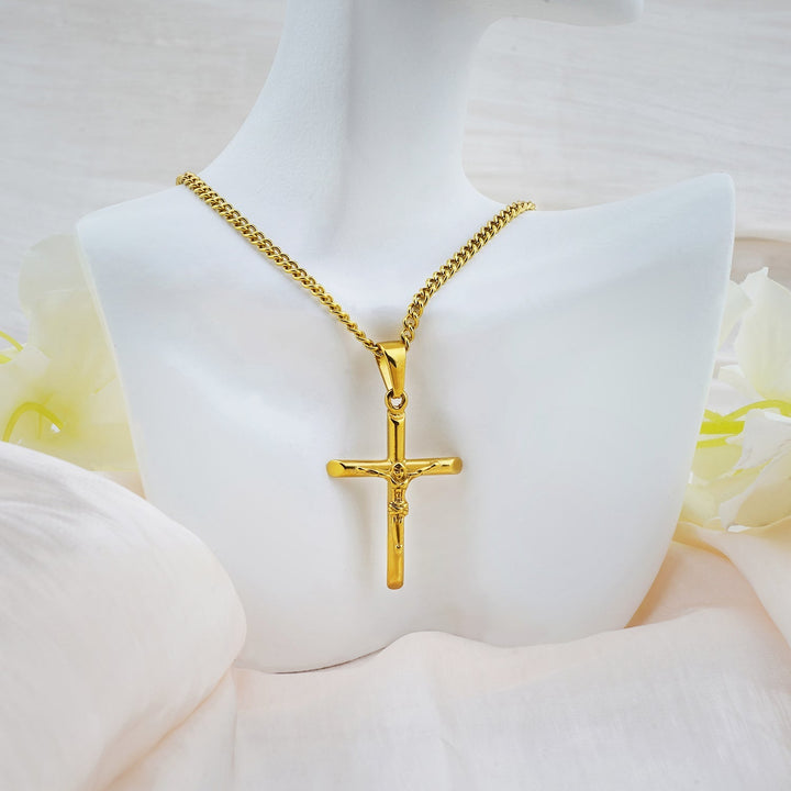 Sterling Silver Cross Kids Necklace