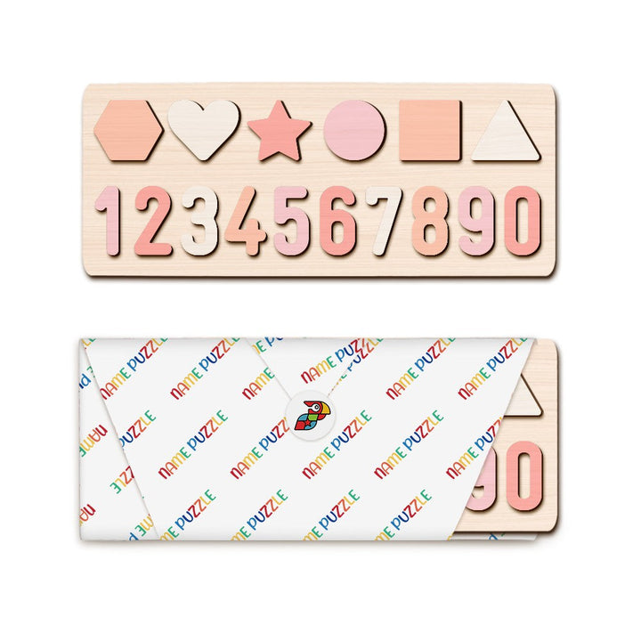 Numbers and Shapes Wooden Educational Puzzle