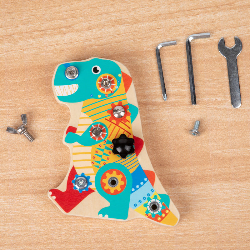 Fun Dinosaur Screwing Wooden Nut Removal Tool