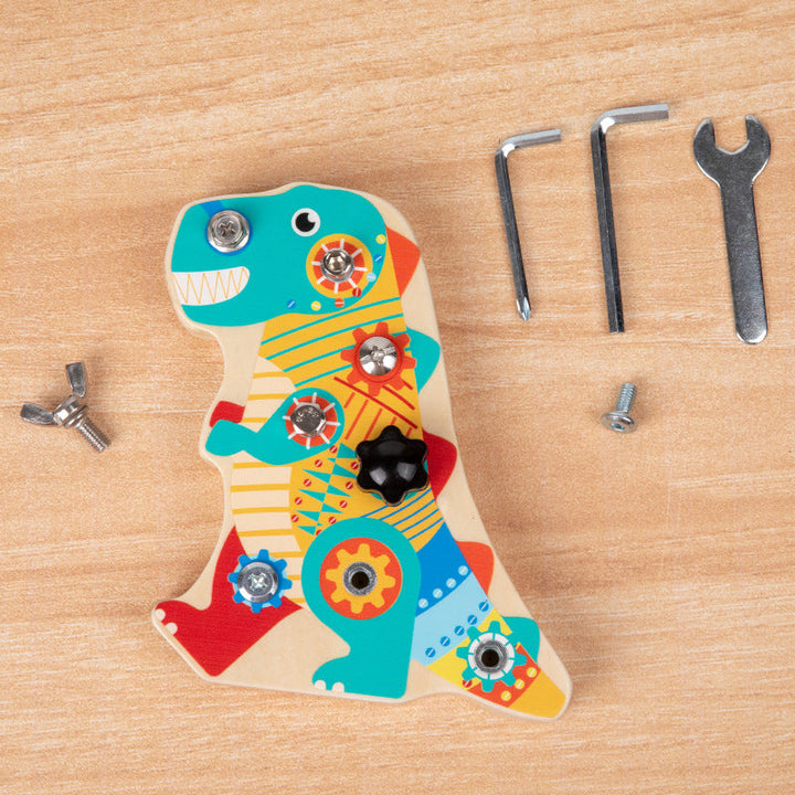 Fun Dinosaur Screwing Wooden Nut Removal Tool