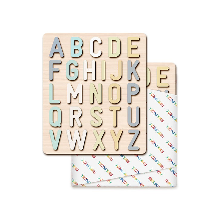 Wooden Rainbow Alphabet Educational Puzzle