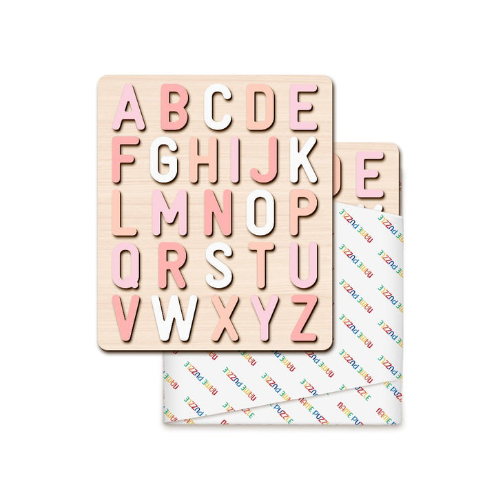 Wooden Rainbow Alphabet Educational Puzzle