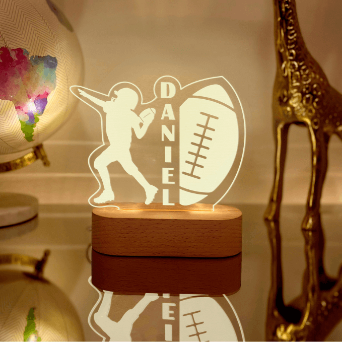 Personalized Sportsmen Night Light For Boys