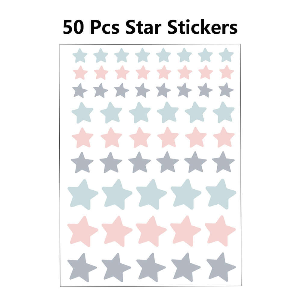 Accessories for wall lights -50 Pcs Star Stickers