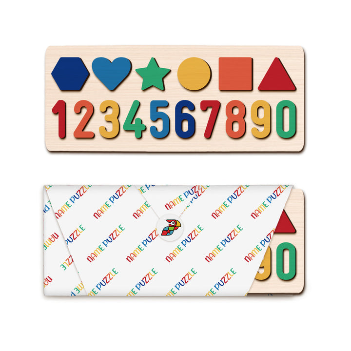 Numbers and Shapes Wooden Educational Puzzle
