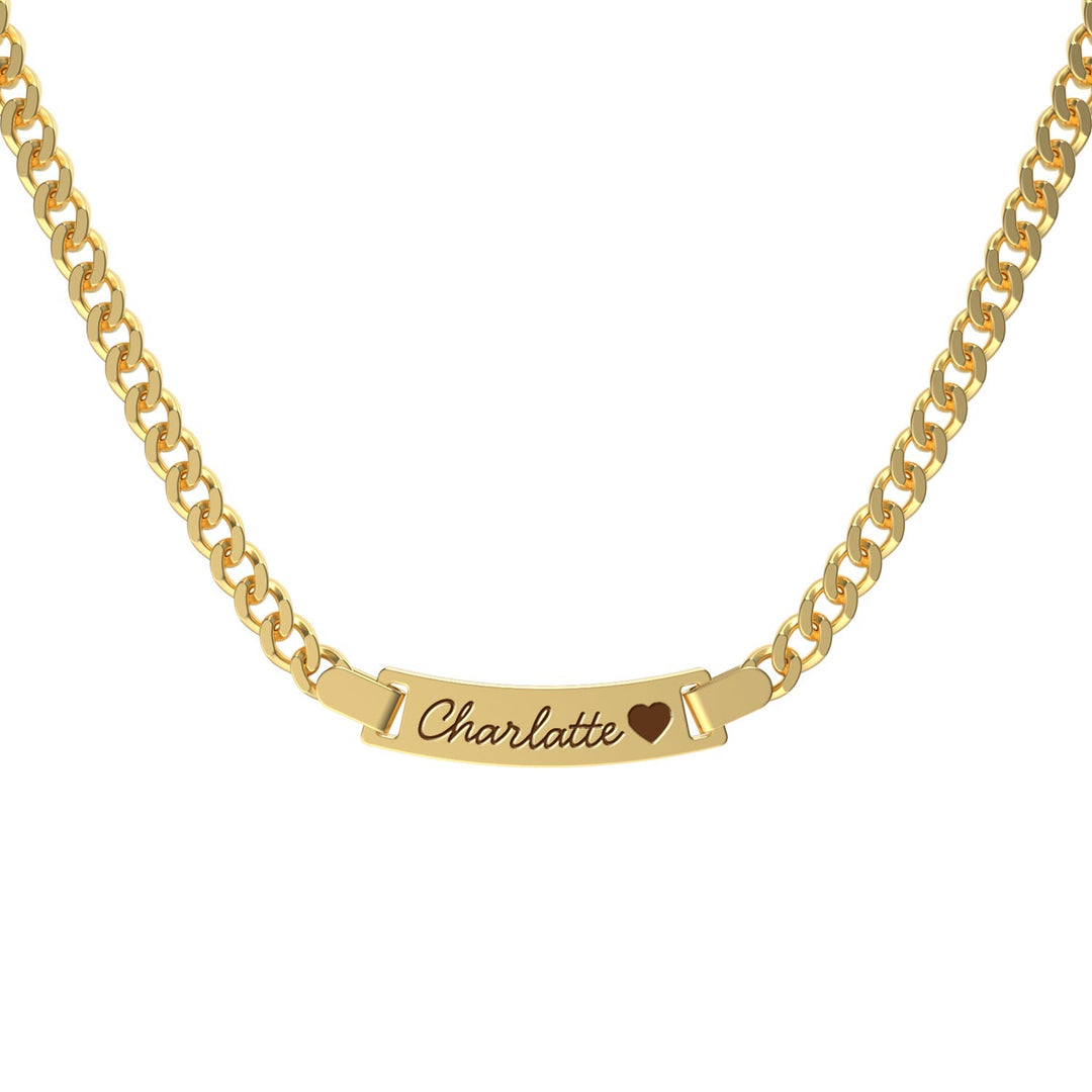 S925 Personalized Baby Name and Birthstone Necklace