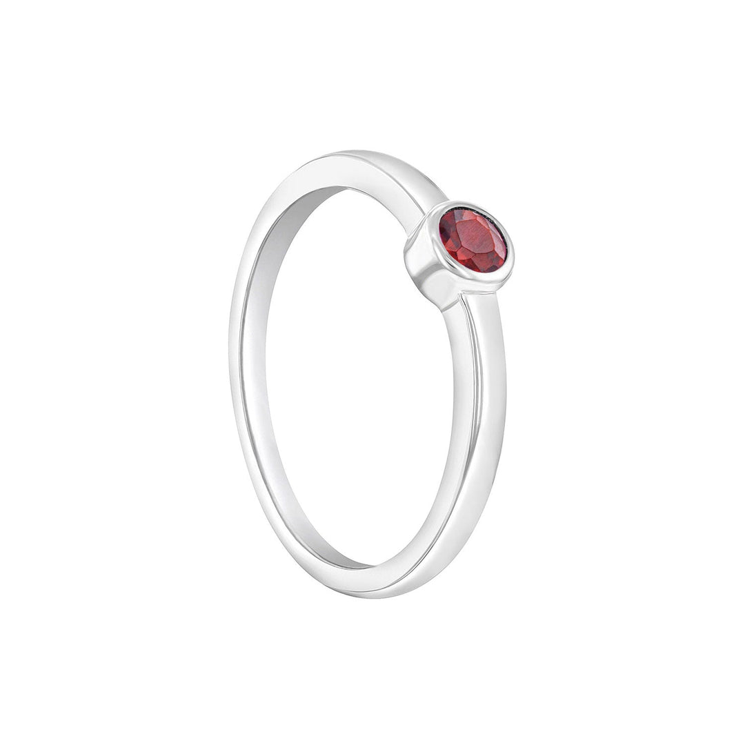 925 Sterling Silver Kids Birthstone Rings