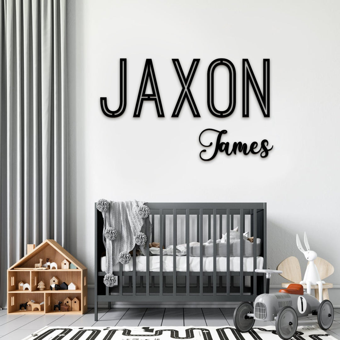 Wooden Baby Name Sign Wall Dector