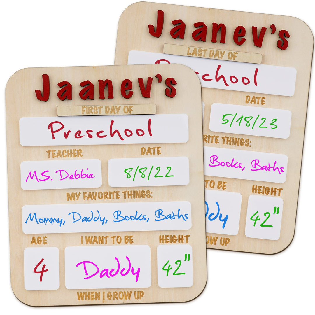 Wooden School Sign