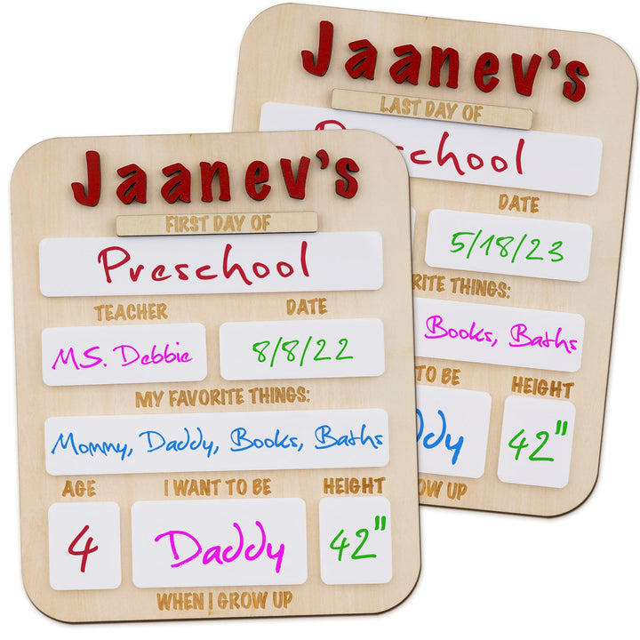 Wooden School Sign