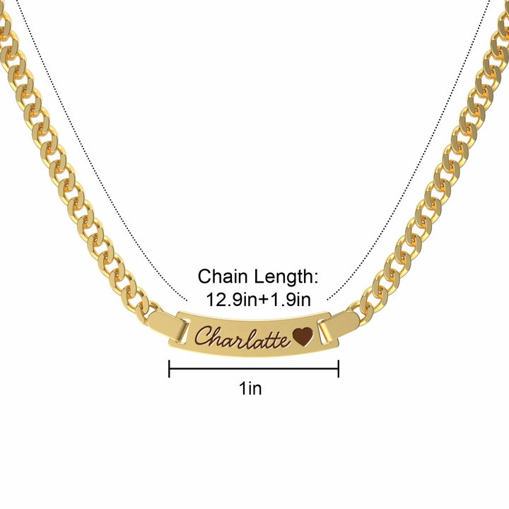 S925 Personalized Baby Name and Birthstone Necklace