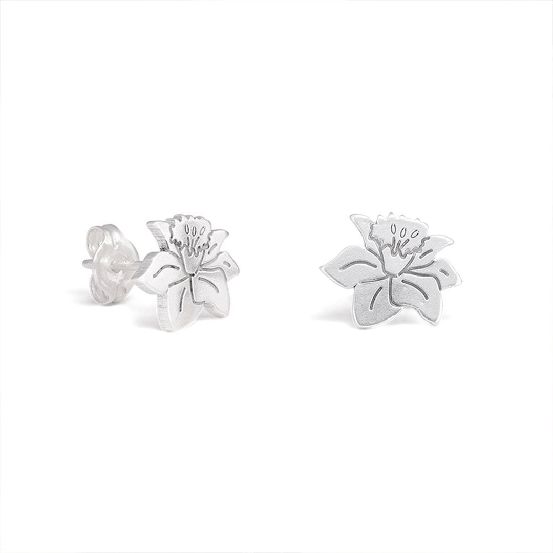 925 Sterling Silver Kids Birthday Flower Earrings