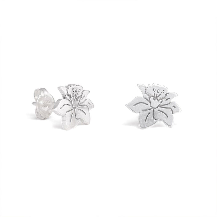 925 Sterling Silver Kids Birthday Flower Earrings