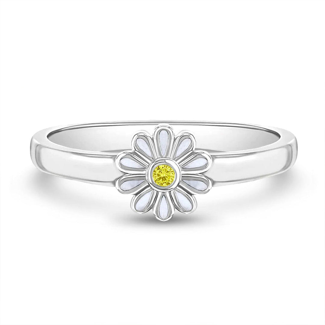 925 Sterling Silver Kids Daisy Ring