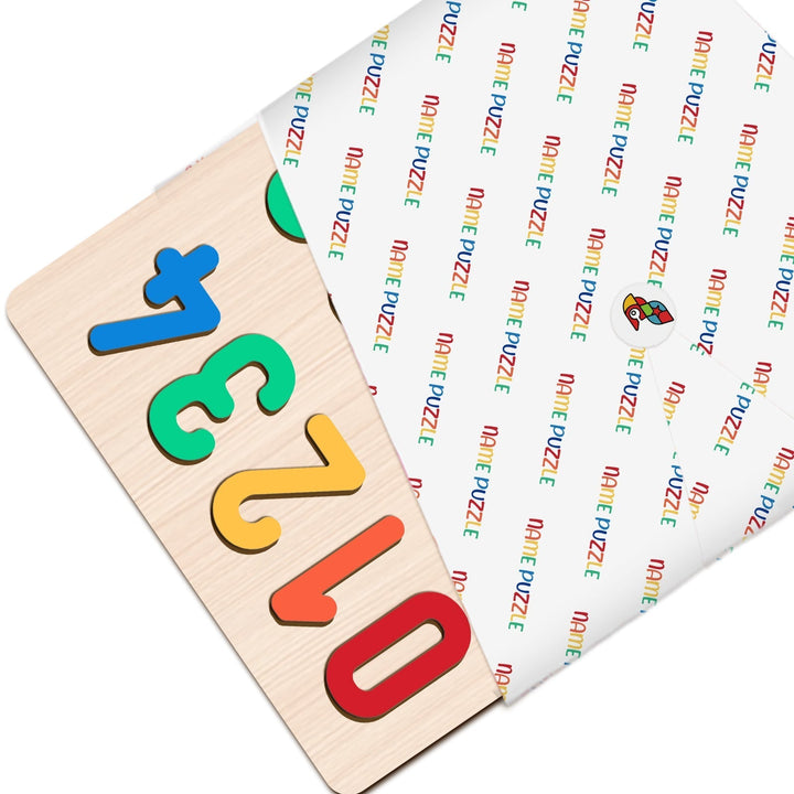 Shapes And Numbers Wooden Educational Puzzle