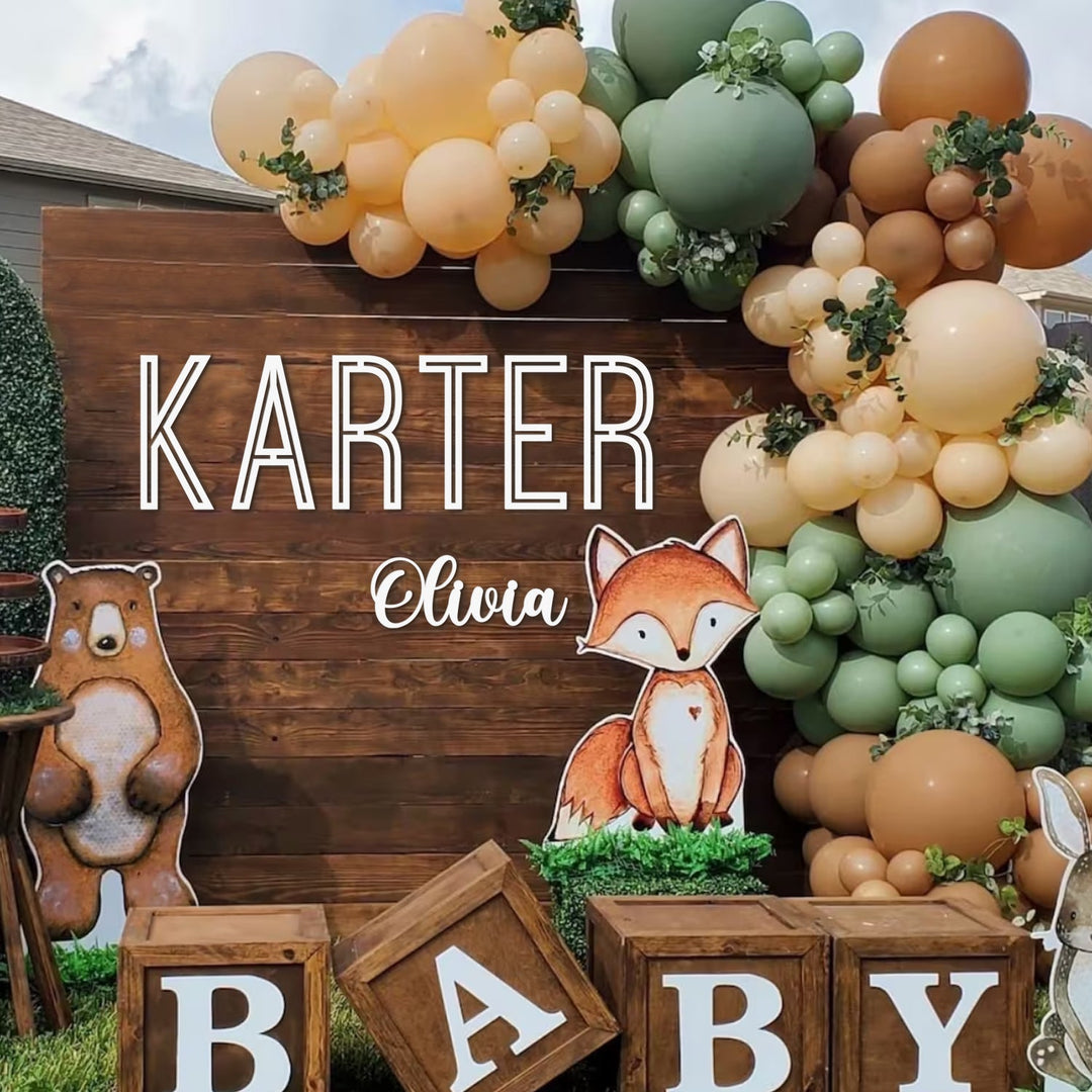 Wooden Baby Name Sign Wall Dector