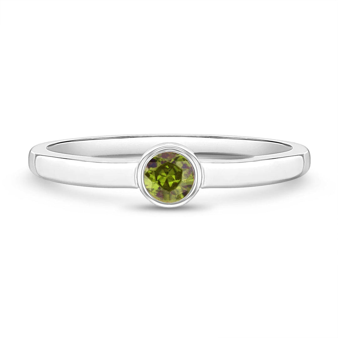 925 Sterling Silver Kids Birthstone Rings