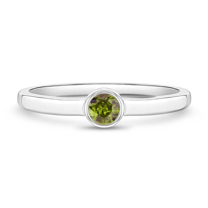 925 Sterling Silver Kids Birthstone Rings