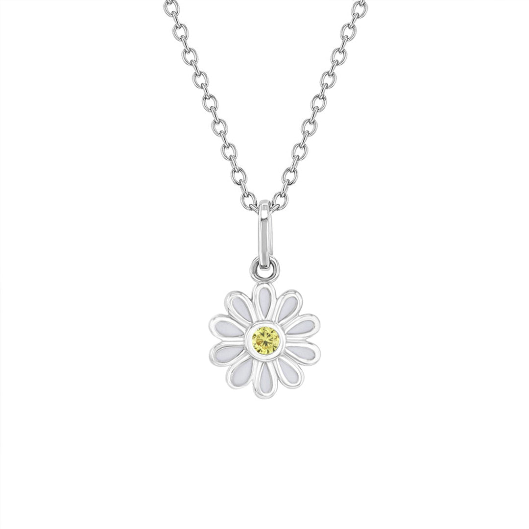 925 Sterling Silver Kids Daisy Earrings