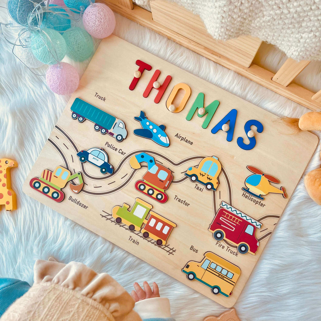 Personalized Traffic Name Puzzle