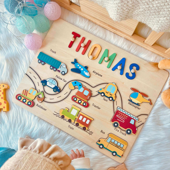 Personalized Traffic Name Puzzle