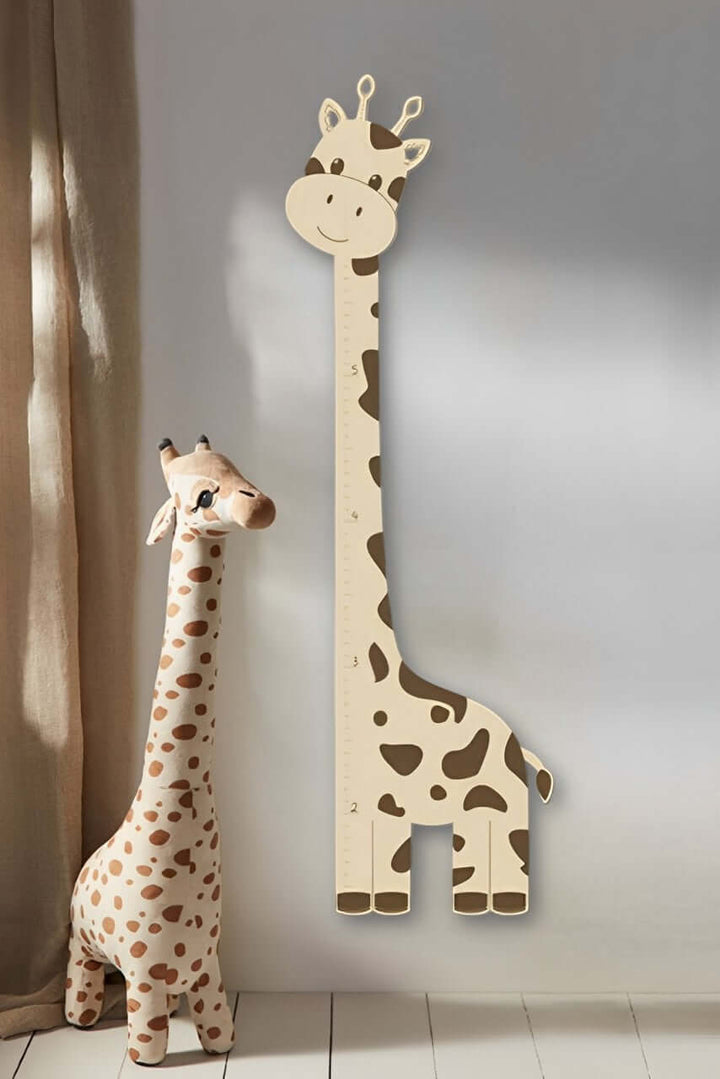 Wooden Giraffe Growth Chart Ruler for Kids