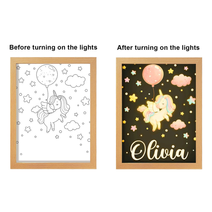 Personalized Baby Name Light Painting