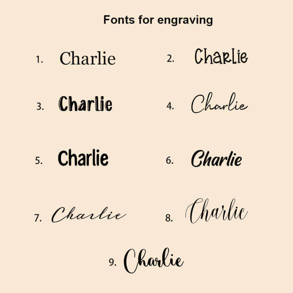 Personalized Wooden Letter Piggy Bank For Kids - Font Options