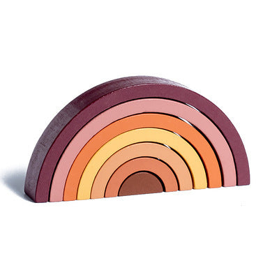 Wooden Rainbow Stacking