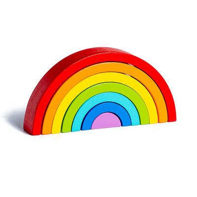 Wooden Rainbow Stacking