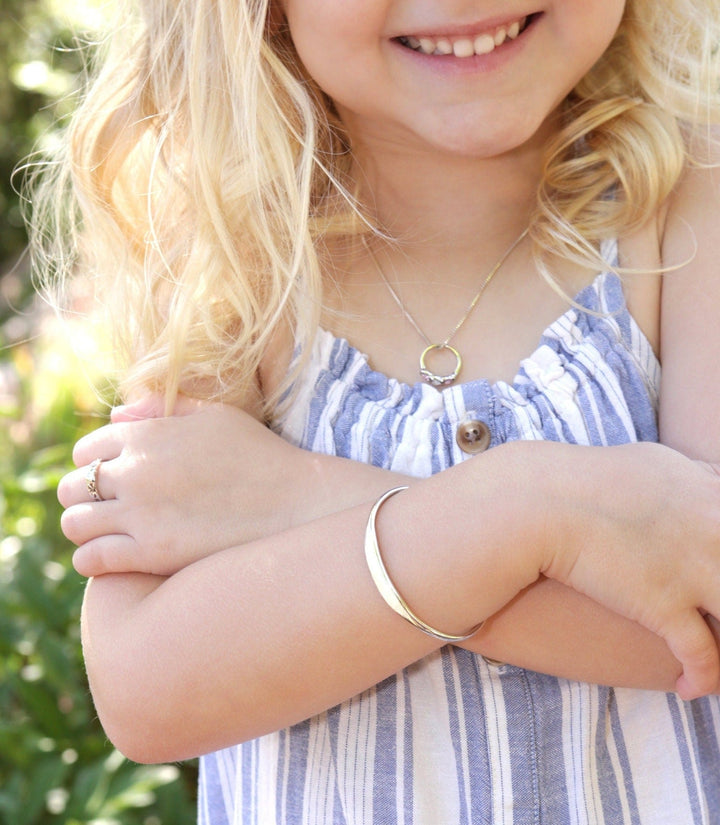 925 Sterling Silver Personalized Engraved Childrens Name Bracelet