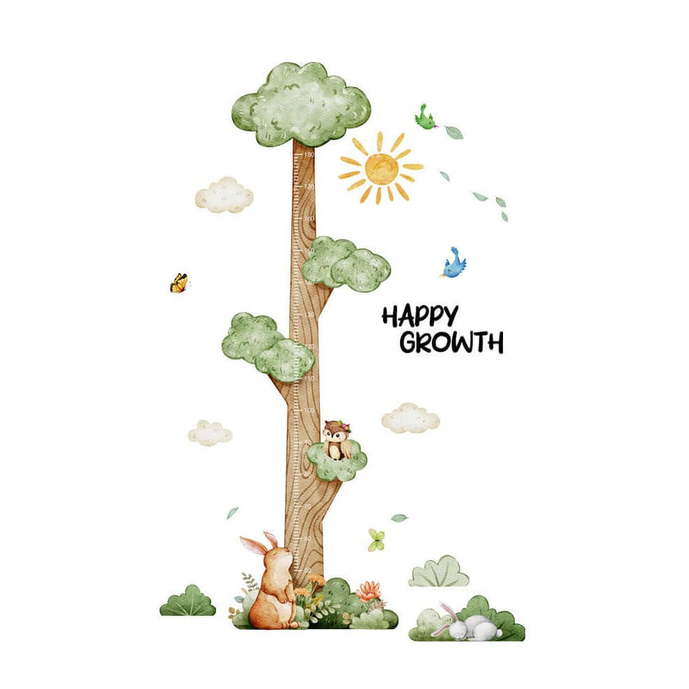 Height Chart Wall Decals Tree Growth Chart Stickers for Kids