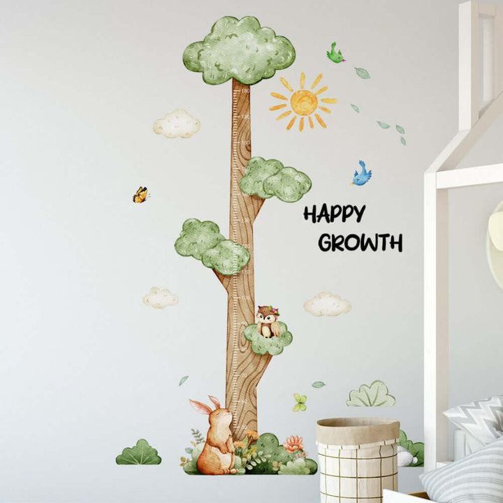 Height Chart Wall Decals Tree Growth Chart Stickers for Kids