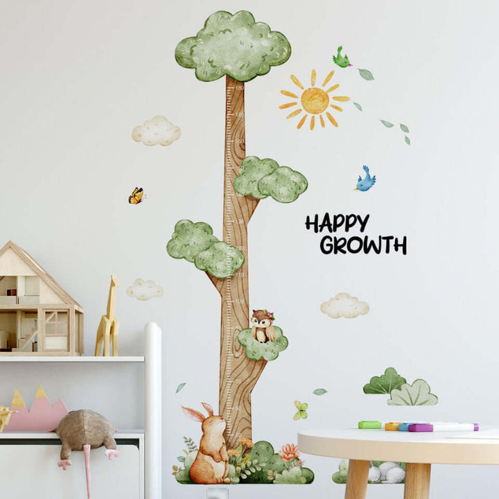 Height Chart Wall Decals Tree Growth Chart Stickers for Kids